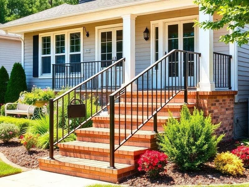 Exterior Landscaping & Railing
